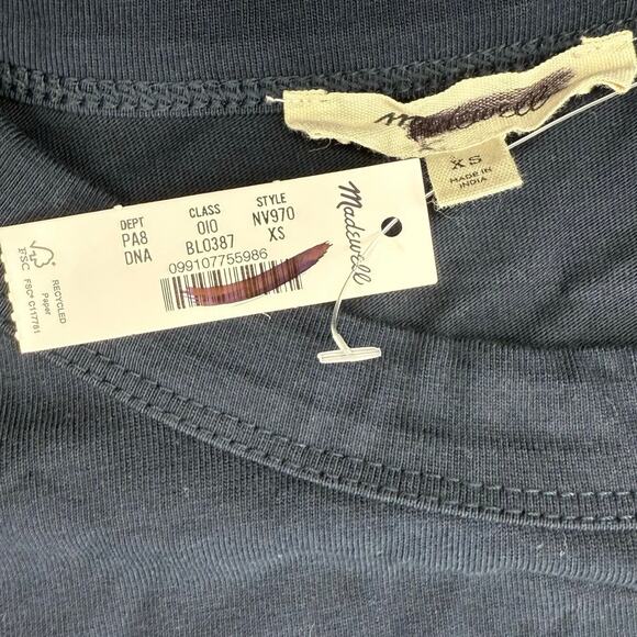 NWT Madewell Wide Sleeve Boxy Tee Size XS - Picture 7 of 8